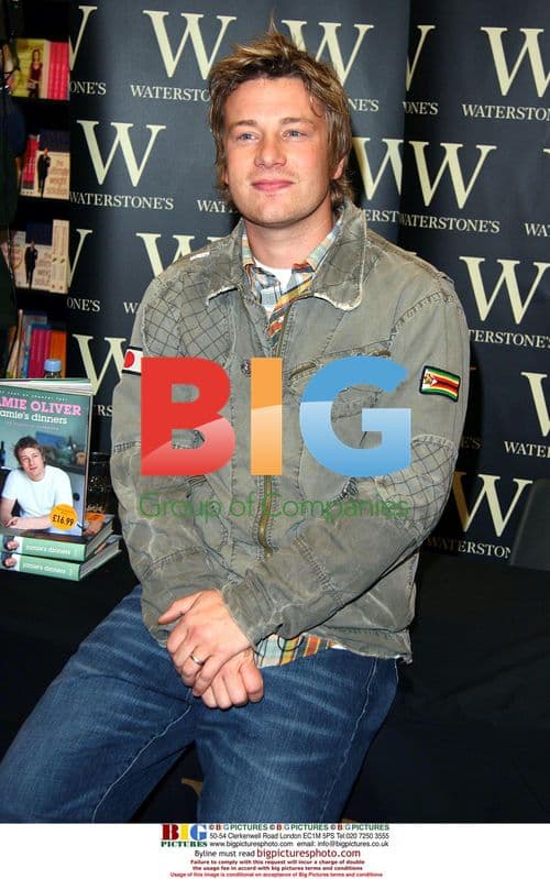 Jamie Oliver at Book Signing in London