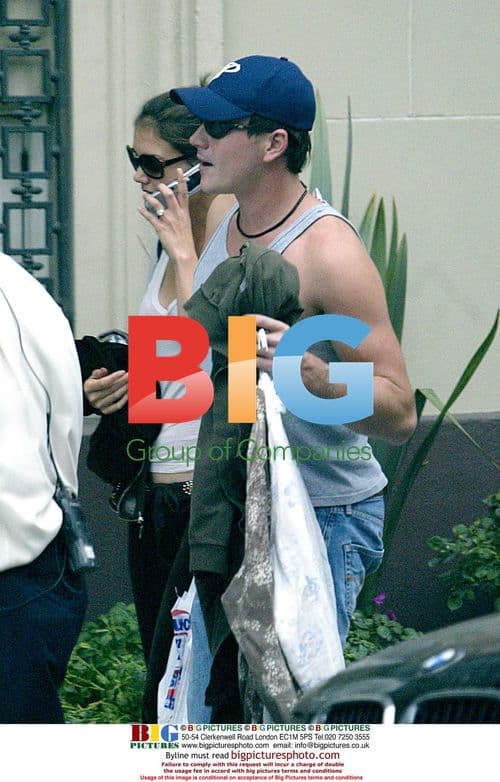 Katie Holmes and Chris Klein Leaving Hotel