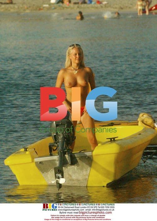 Sexy Glamour Model Anna Tavernas in Ibiza