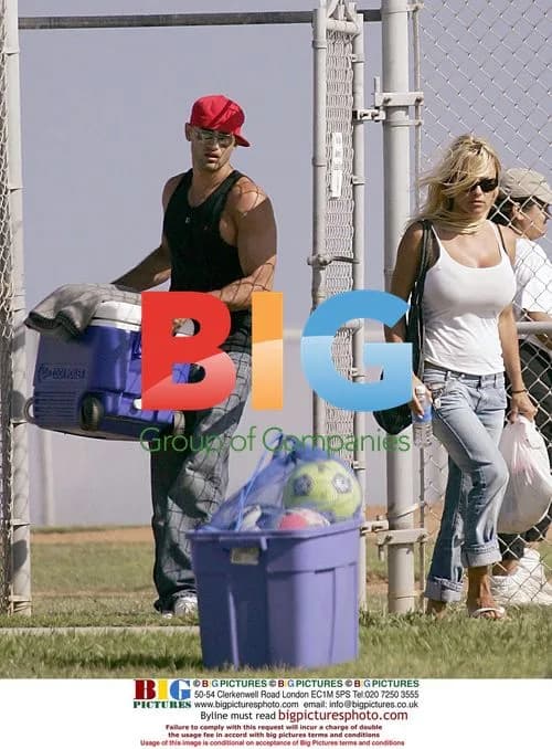 Pamela Anderson at Son's Soccer Game