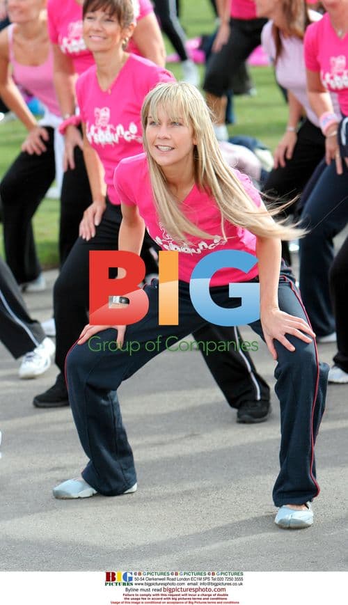 TV Presenter Kate Lawler at Pink Aerobics
