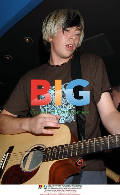 James Bourne of 'Busted' performing in Times Square