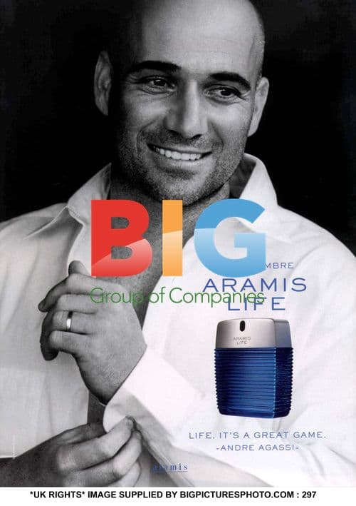 Andre Agassi in Aramis Ad Campaign