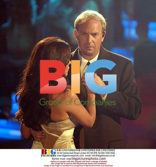 Kevin Costner and Sabrina Ferilli on TV Show