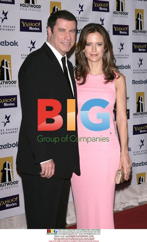 JOHN TRAVOLTA & KELLY PRESTON at Hollywood Film Festival Gala
