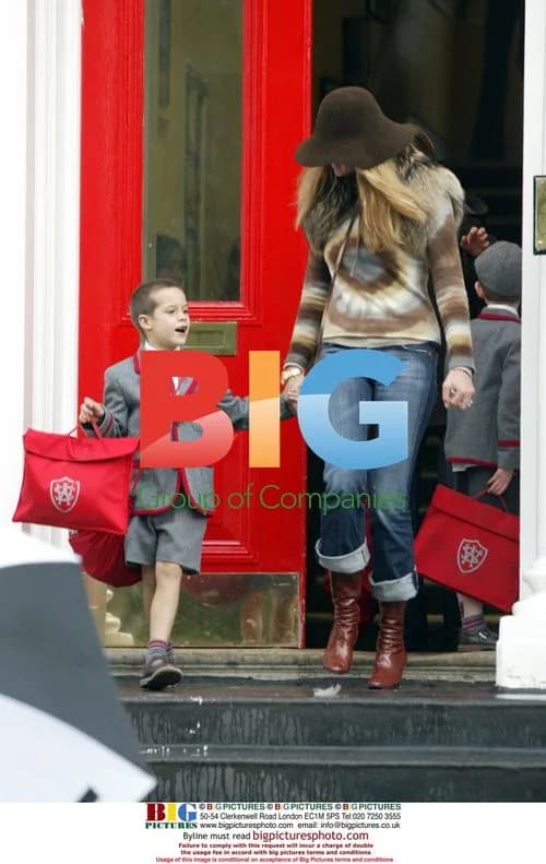 Elle Macpherson Picks Up Son From School