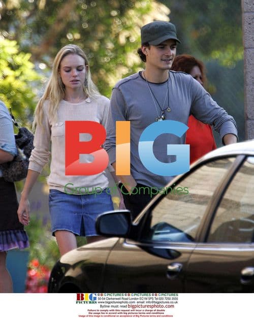 Orlando Bloom and Kate Bosworth at Soka Gakkai