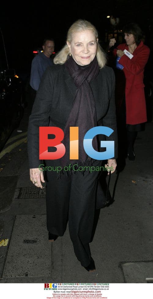 Lauren Bacall, Bill Nighly Dine at Ivy