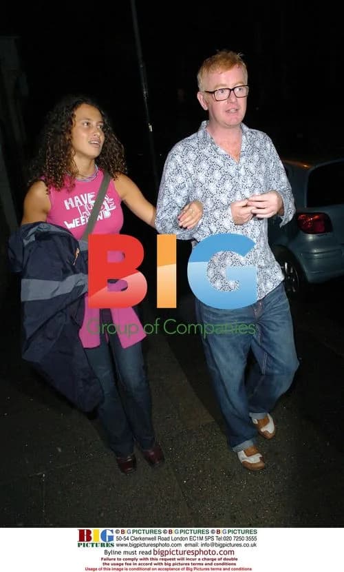 Drunk Chris Evans leaves pub with mystery woman