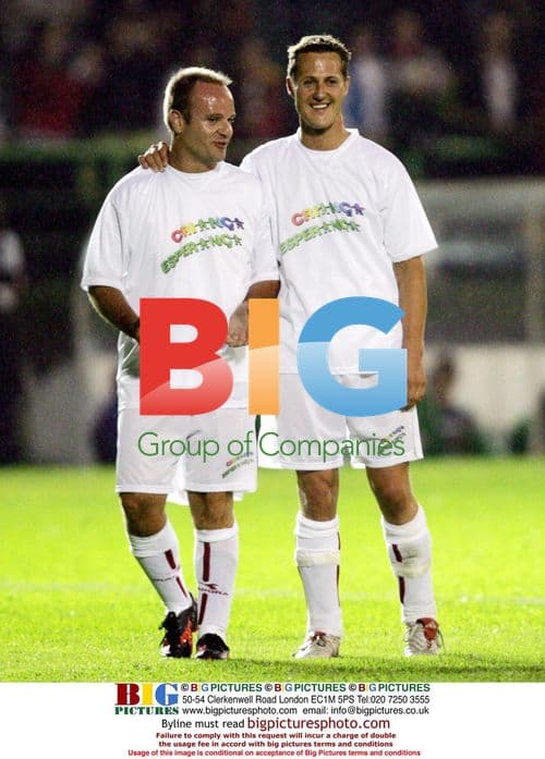 Schumacher and Barrichello in Brazil