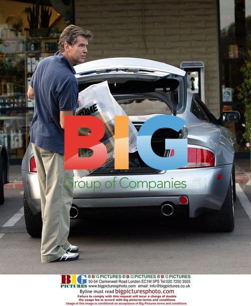 Pierce Brosnan Shopping in Malibu