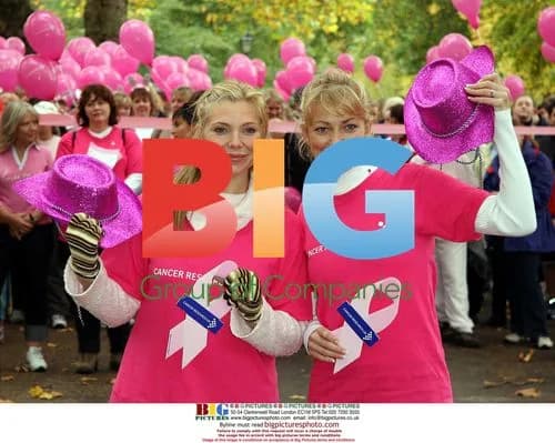 Actresses Terry Dwyer and Samantha Janus at Breast Cancer Awareness event