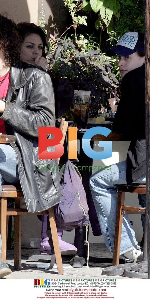 Macaulay Culkin and Mila Kunis Lunch