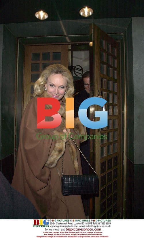 Roger Moore and Wife at The Ivy