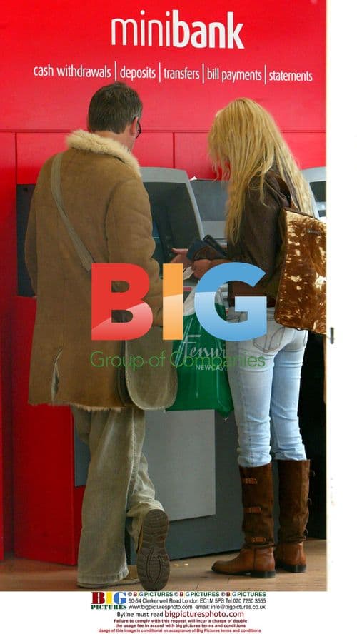 Vic Reeves and Nancy Sorrell Out Shopping