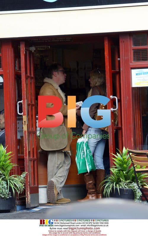 Vic Reeves and Nancy Sorrell Shopping in London