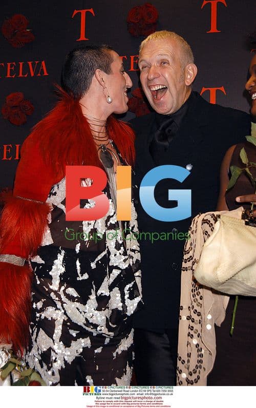 Jean Paul Gaultier and Rossy De Palma at Madrid TV Awards