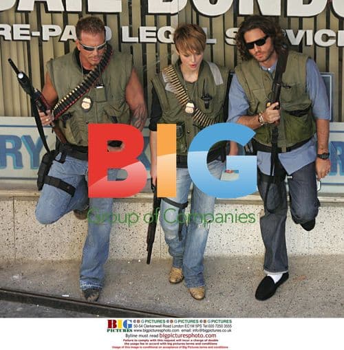 Keira Knightley & Mickey Rourke on 'Domino' Set