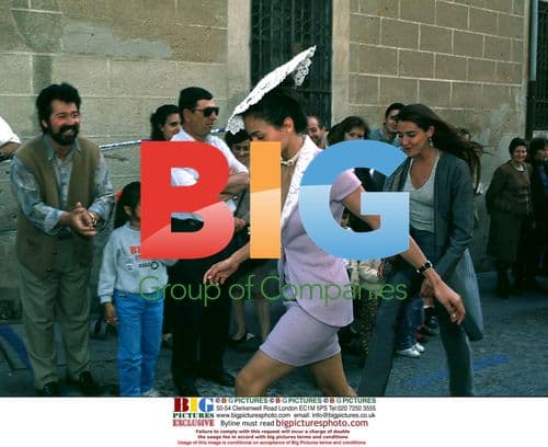 Ines Sastre at Marquis of Grinon's Daughter's Wedding