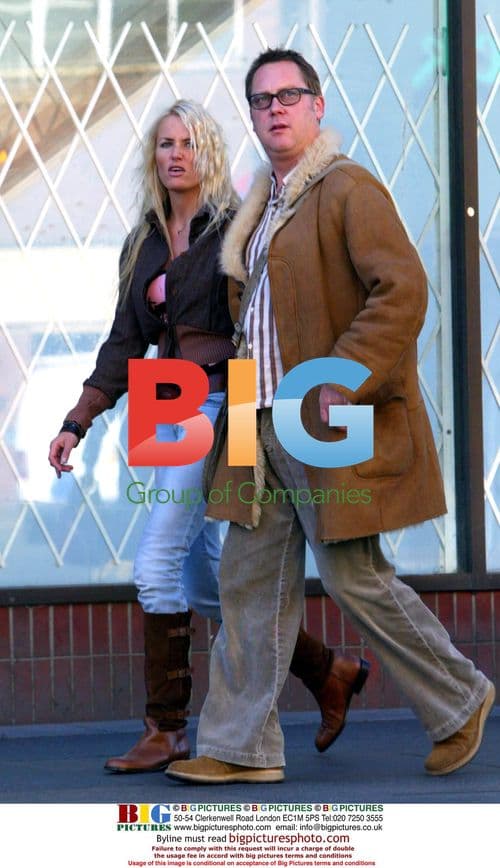 Vic Reeves and Nancy Sorrell Out Shopping