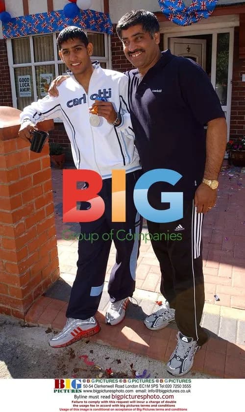 Amir Khan Pictured with Dad