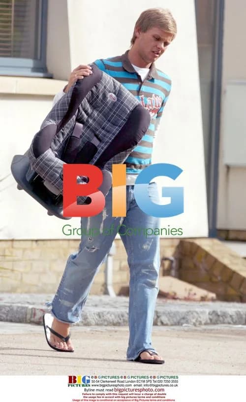TV Presenter Jeff Brazier Arriving at Jade Goody's House