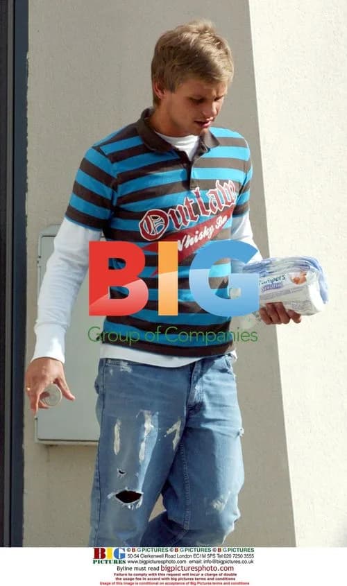 TV Presenter Jeff Brazier Arriving at Jade Goody's
