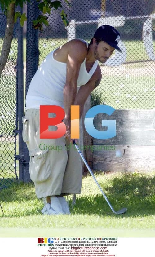 Kevin Federline Golfing in LA