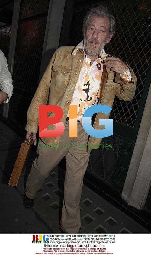 Actor Ian Mckellen at the Ivy in London