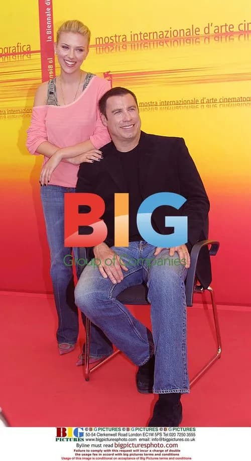 Scarlett Johansson and John Travolta at Venice Film Festival