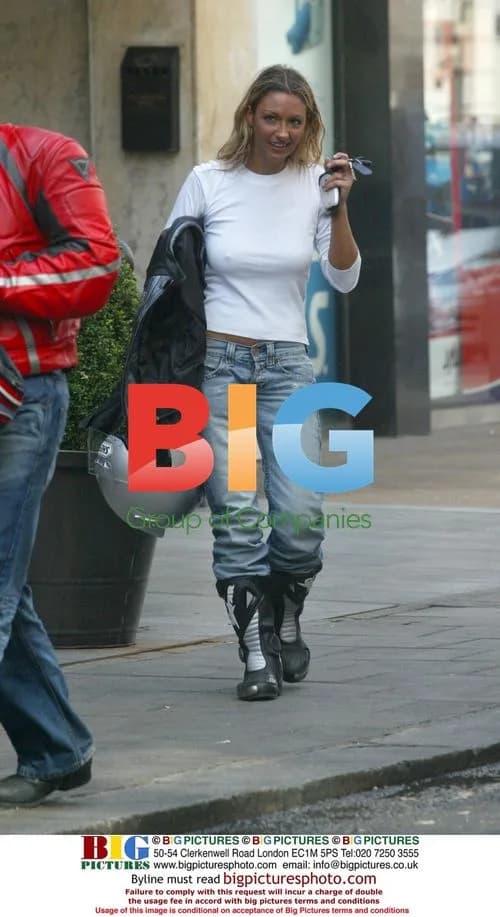 Jodie Marsh Riding Motorcycle