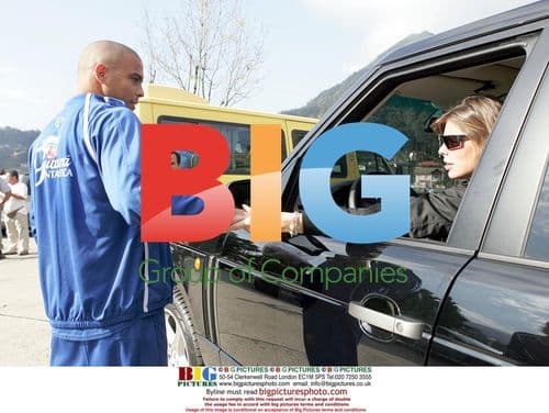 Daniela Cicarelli and Ronaldo at Brazilian Team Training