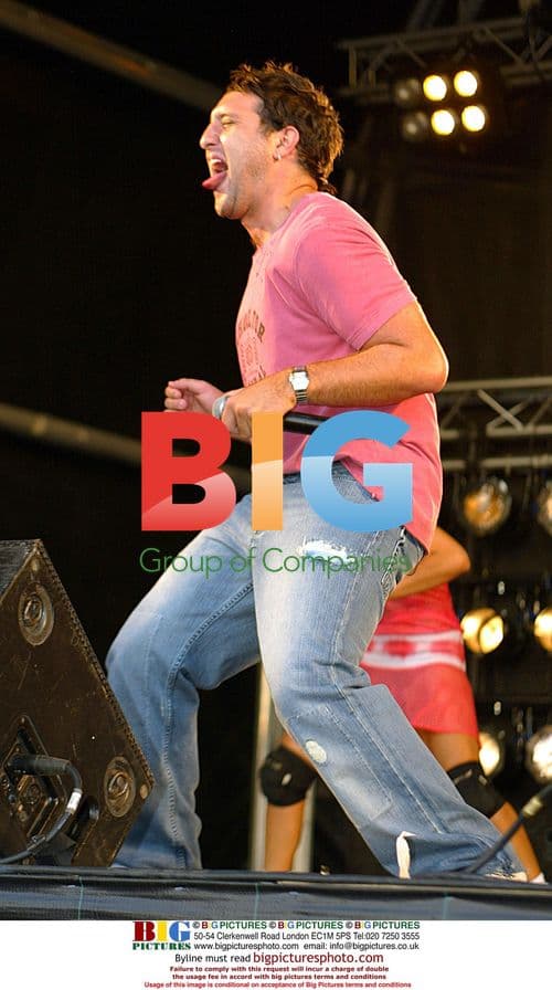 Boy band Blue at Legoland, UK