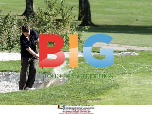 Matt Damon golfing at Deauville Film Festival