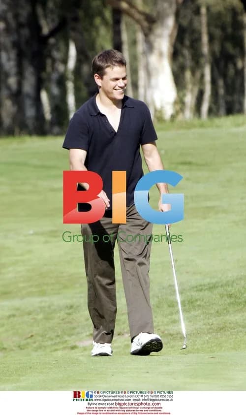 Matt Damon Playing Golf in Deauville