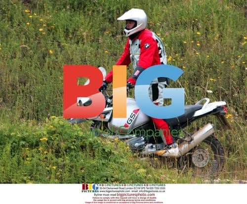 Brad Pitt Takes Motorcross Training