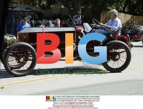 Jay Leno Drives Classic Car in Malibu