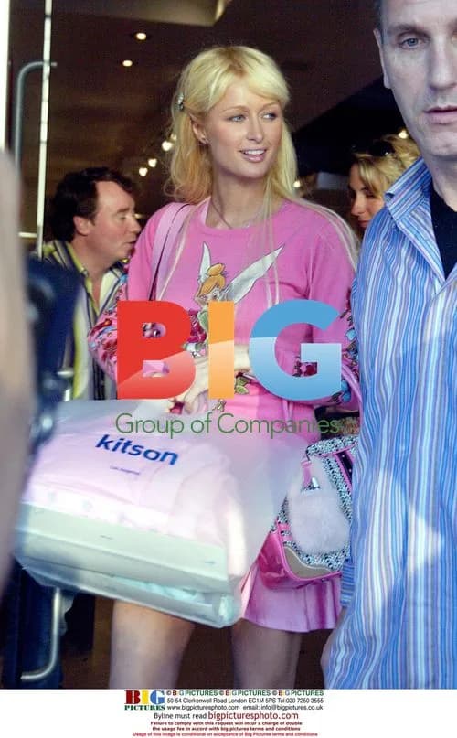 Paris Hilton filming reality TV at Kitson
