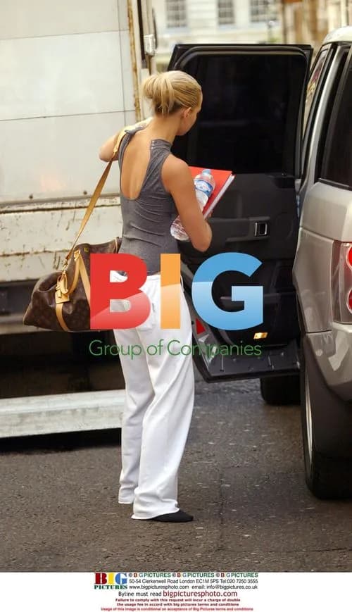 Jennifer Ellison Arrives for 'Chicago' Rehearsals