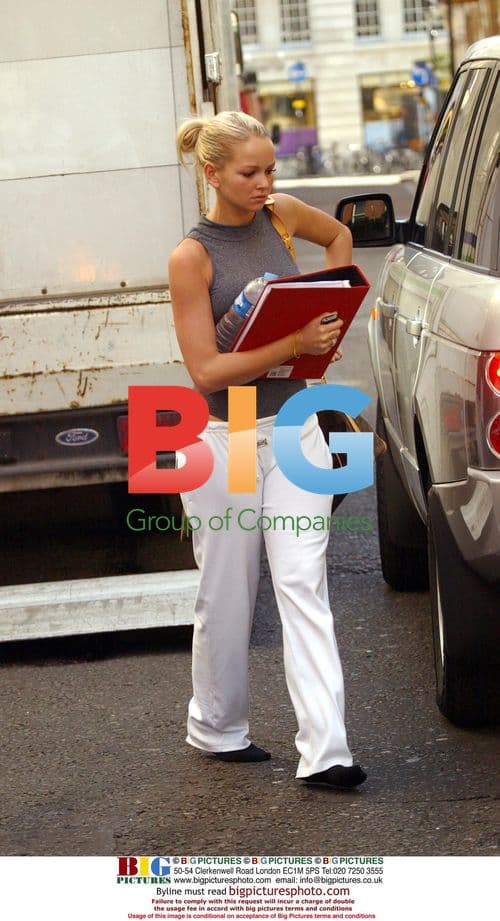 Jennifer Ellison Arrives for Chicago Rehearsals