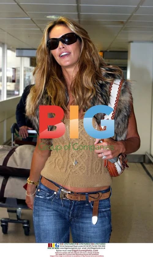 Elle Macpherson departs London