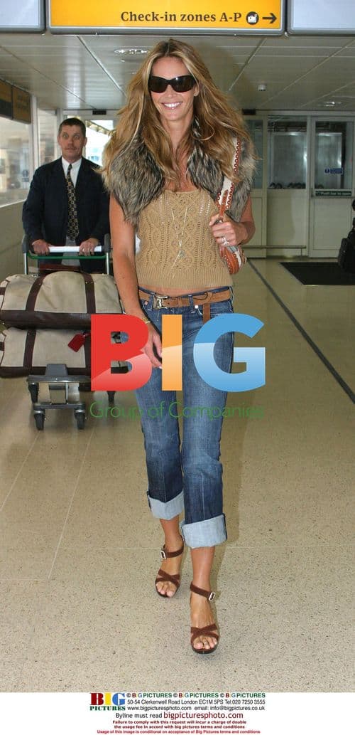 Elle Macpherson Departs London for the States