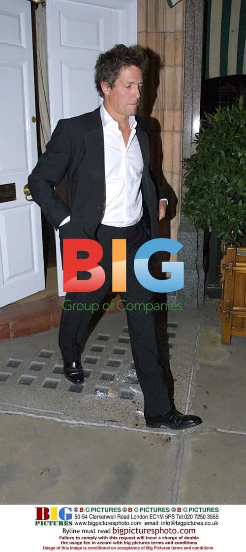 Hugh Grant Leaving Birthday Celebrations