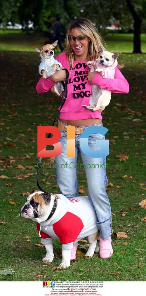 Jodie Marsh with Furry Friends at Battersea Dogs Home Party