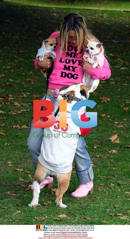 Jodie Marsh with Furry Friends at Battersea Dogs Home Event