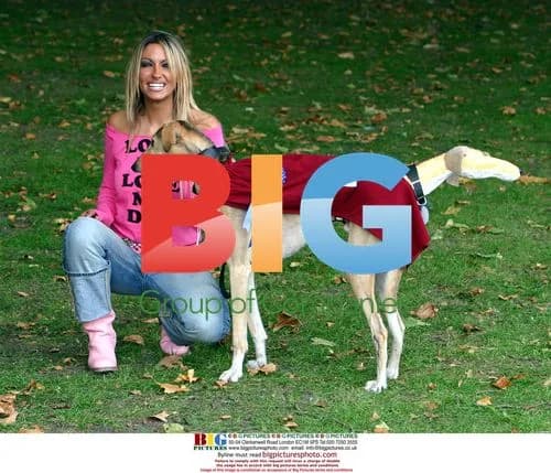 Jodie Marsh with pets at Battersea Dogs Home party
