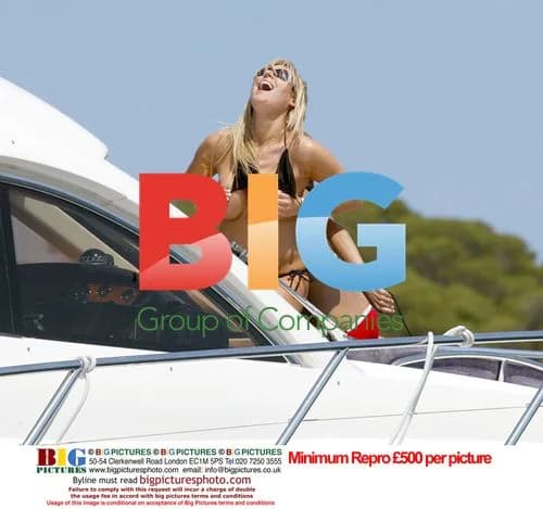 Abi Titmus on yacht in South of France