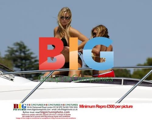 Abi Titmus Tans on Yacht in France