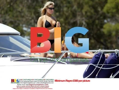 Abi Titmus Relaxes on Yacht in France