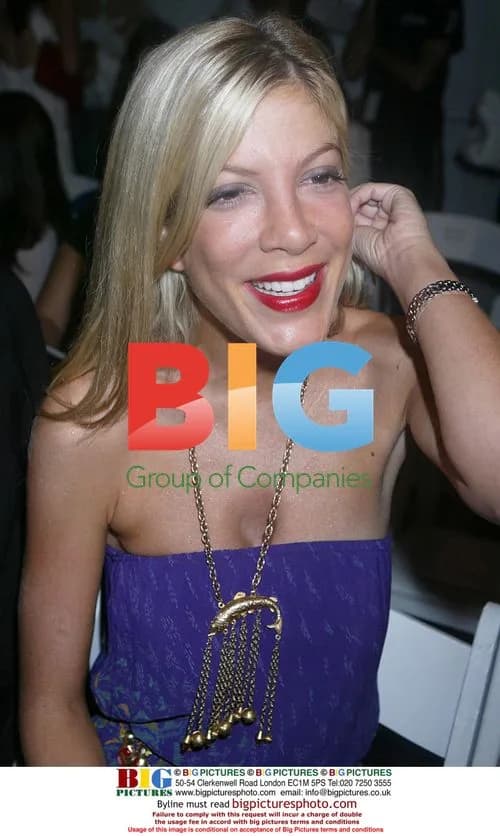 Tori Spelling at J. Mendel NY Fashion Show